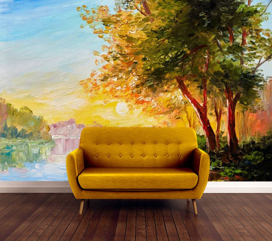 Wallpaper Murals Peel and Stick Removable Nature Watercolor Painting High Quality