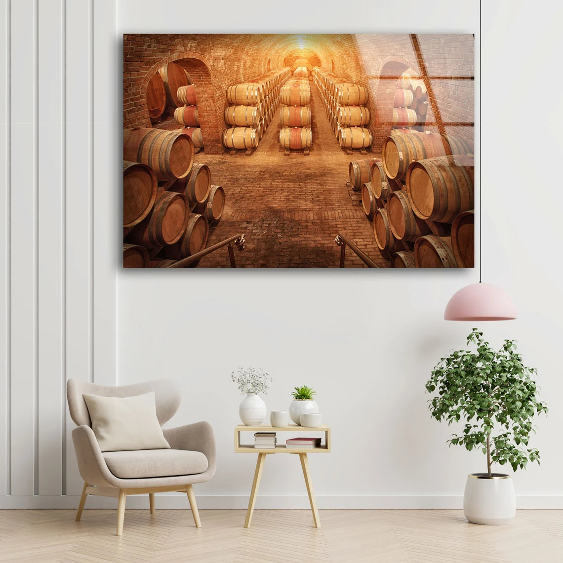 Wine Barrels Acrylic Glass Print Tempered Glass Wall Art 100% Made in Australia Ready to Hang