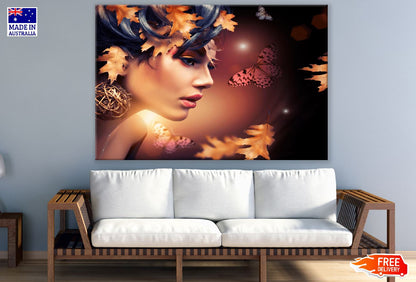 Autumn Fashion Woman Digital Art Print 100% Australian Made