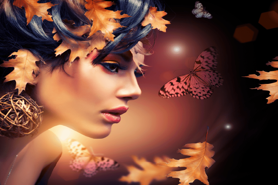 Autumn Fashion Woman Digital Art Print 100% Australian Made