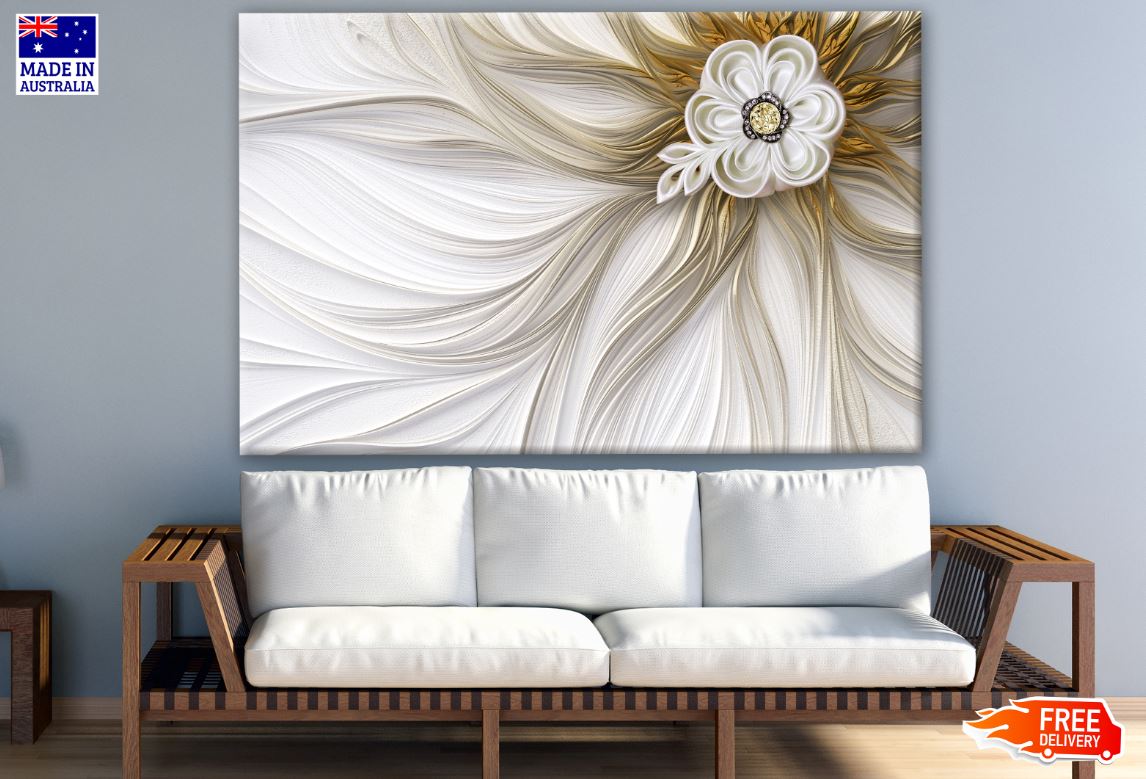 Flower Closeup 3D Design Print 100% Australian Made