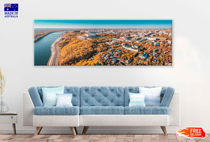 Panoramic Canvas Bashkortostan City Skyline Photograph High Quality 100% Australian Made Wall Canvas Print Ready to Hang