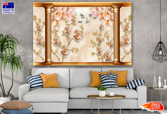 Floral Wall Art Design Print 100% Australian Made