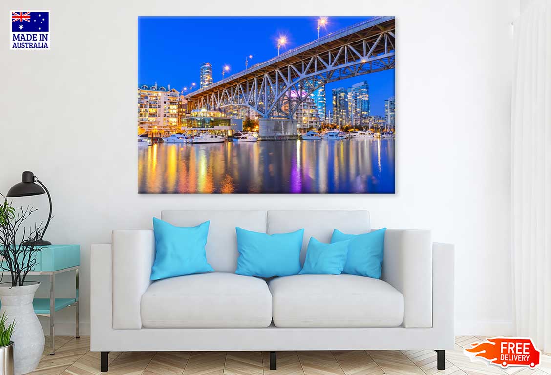 Granville Bridge Yacht Harbor View Photograph Print 100% Australian Made