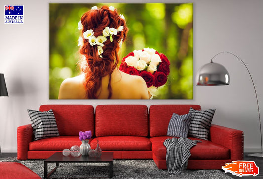 Bride Wedding Redhead Closeup Photograph Print 100% Australian Made