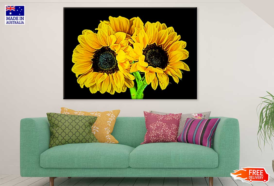 Sunflowers Digital Painting Art Print 100% Australian Made