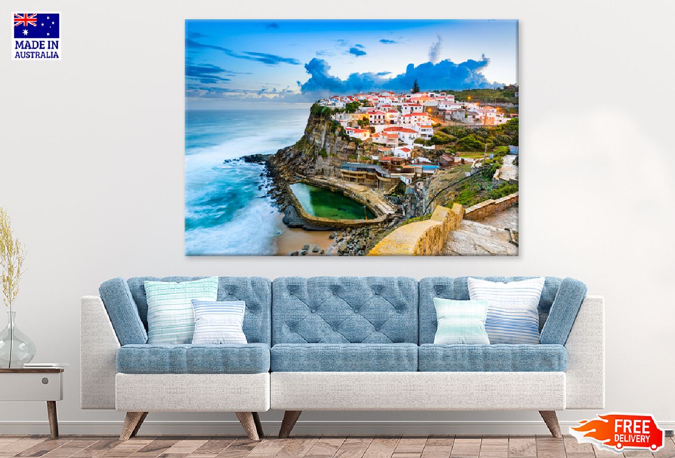 Azenhas do Mar Town View Portugal Print 100% Australian Made