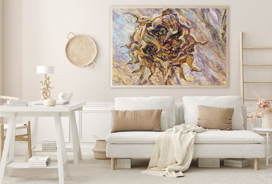 Abstract Flower Oil Painting Art Home Decor Premium Quality Poster Print Choose Your Sizes