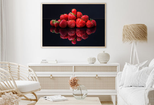 Pile Red Croatian Strawberries Photograph Home Decor Premium Quality Poster Print Choose Your Sizes