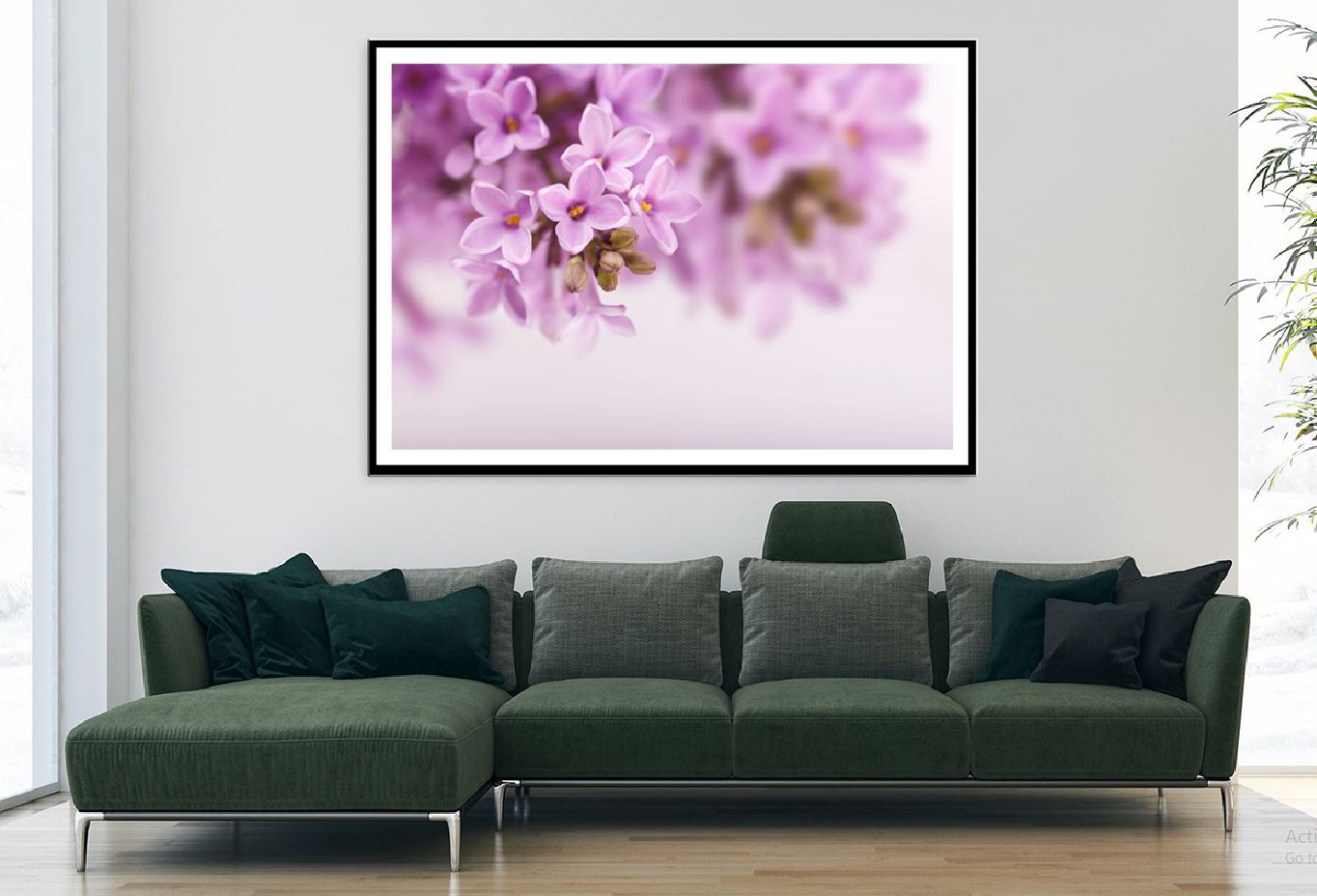 Spring Lilac Flowers Closeup View Photograph Home Decor Premium Quality Poster Print Choose Your Sizes