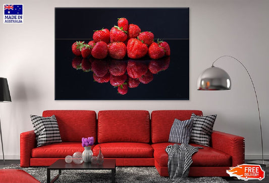 Pile Red Croatian Strawberries Photograph Print 100% Australian Made