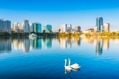 Lake Eola Park Orlando City View Photograph Print 100% Australian Made