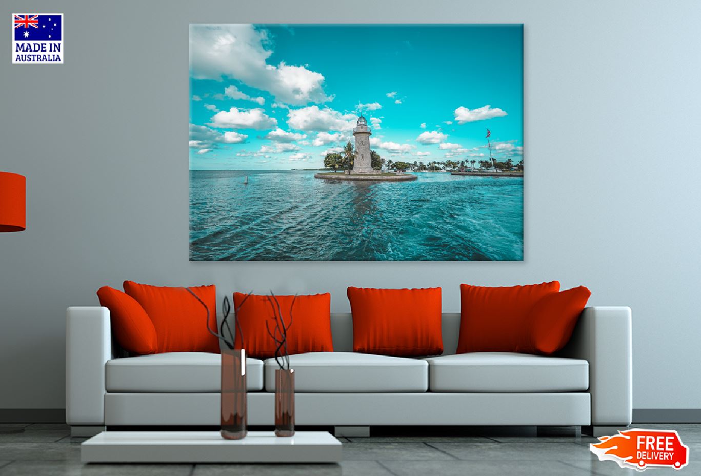 Boca Chita Lighthouse View Photograph in US Print 100% Australian Made