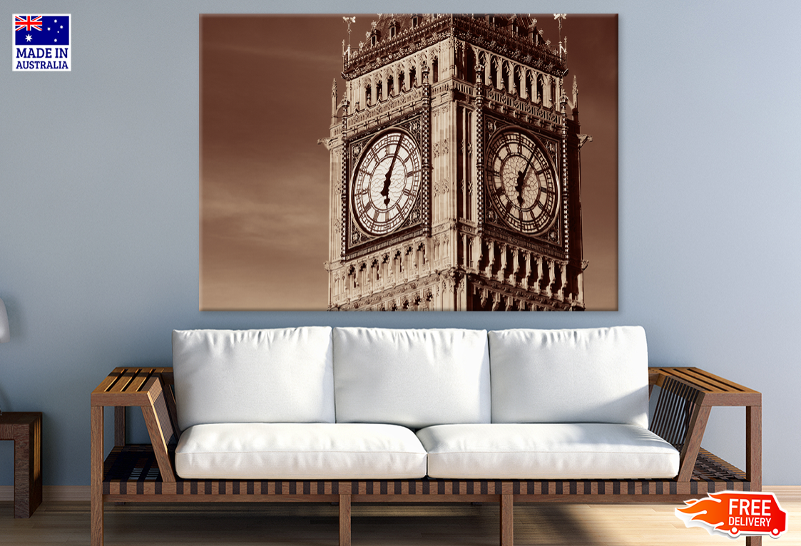 Big Ben Tower Closeup Photograph Print 100% Australian Made