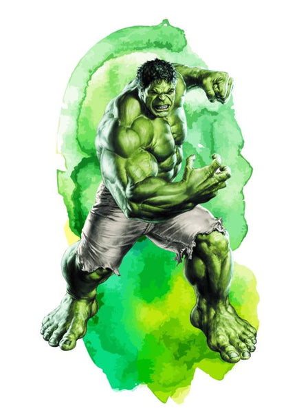 Hulk Superhero's Watercolour Arts Print Premium Canvas Ready to Hang High Quality choose sizes