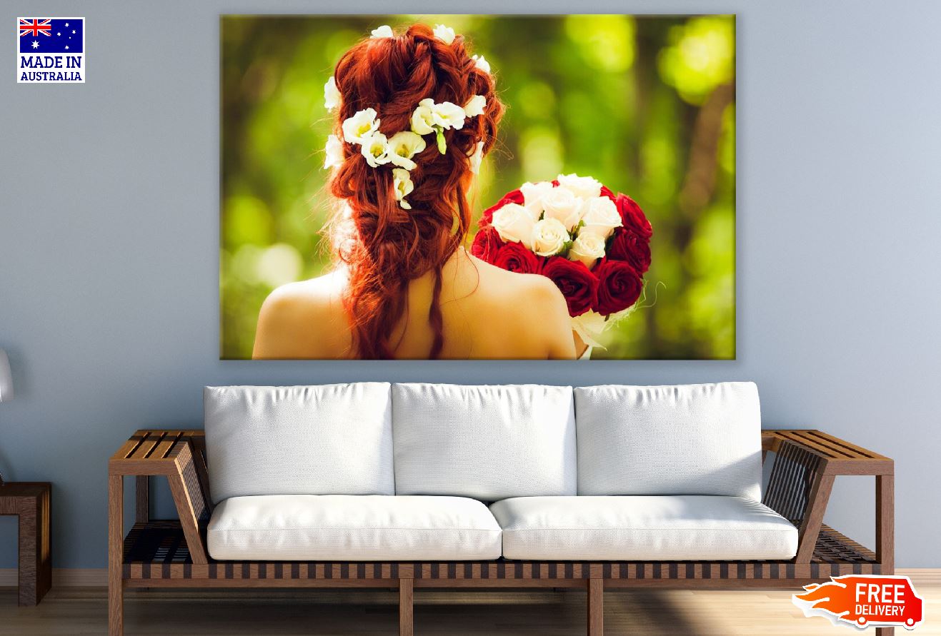 Bride Wedding Redhead Closeup Photograph Print 100% Australian Made