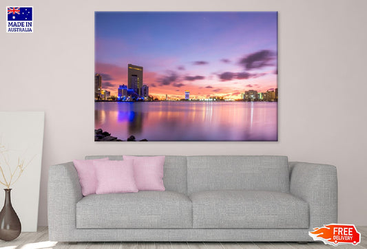 Jeddah City Sea View Photograph Print 100% Australian Made