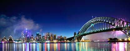 Stunning Bridge Night View Photograph Print 100% Australian Made