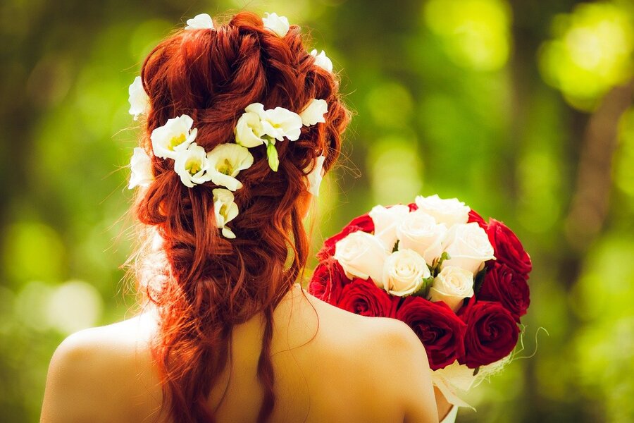 Bride Wedding Redhead Closeup Photograph Print 100% Australian Made