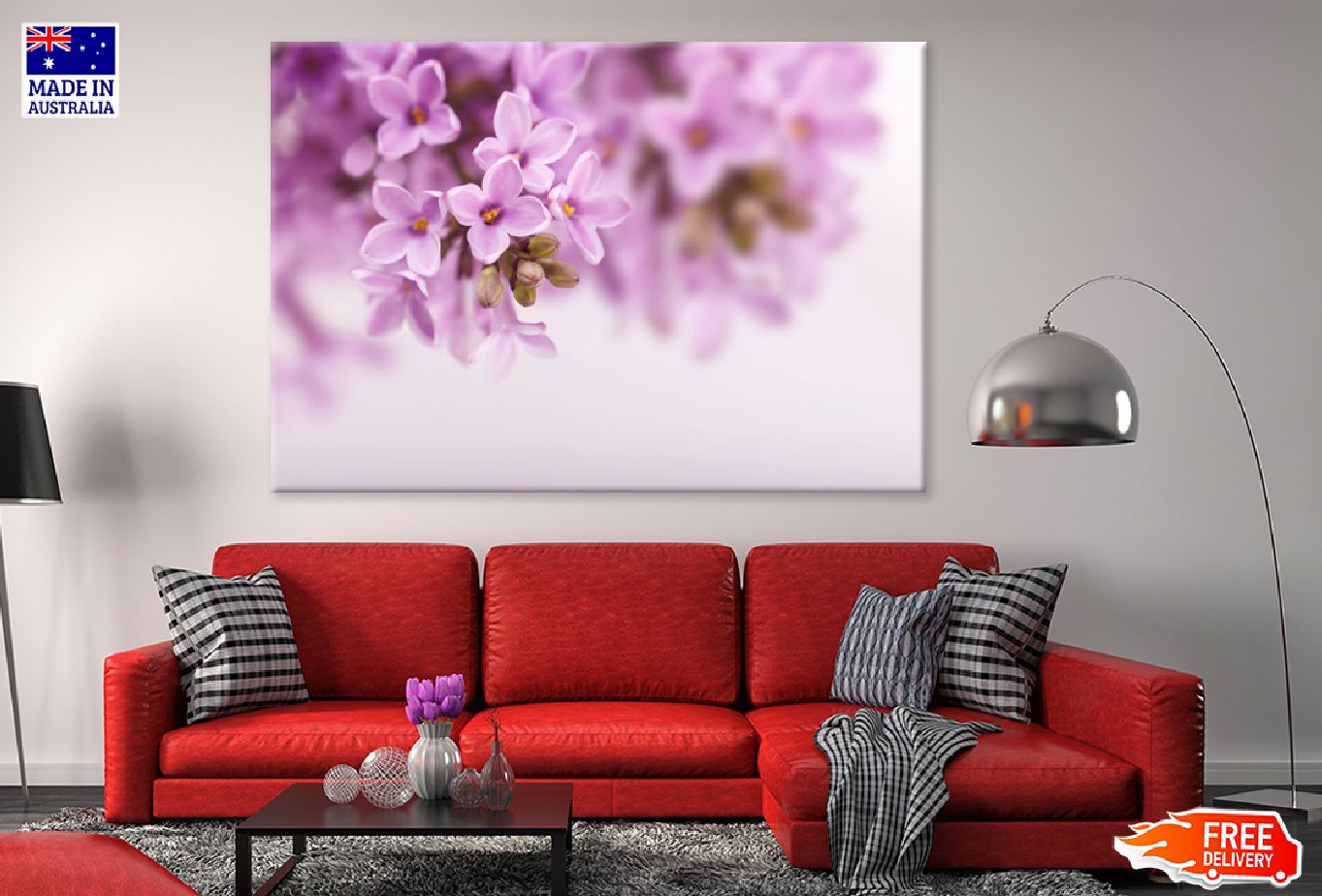 Spring Lilac Flowers Closeup View Photograph Print 100% Australian Made