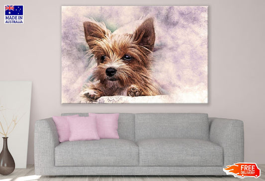 Baby Dog Closeup Abstract Design Print 100% Australian Made