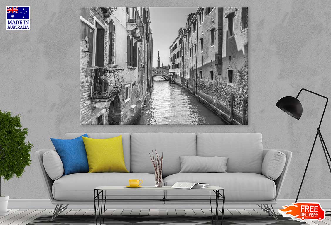 Venice Italy B&W Photograph Print 100% Australian Made