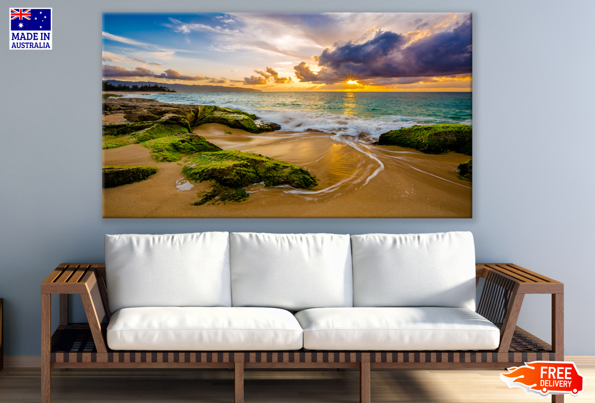 Beach Sunset View Photograph Print 100% Australian Made