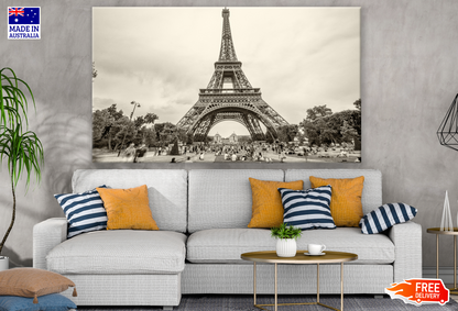 Eiffel Tower Black & White Photograph Print 100% Australian Made