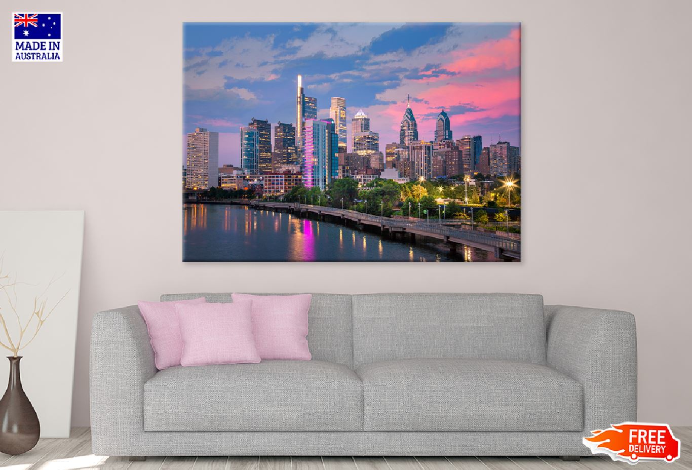 Philadelphia City View Photograph Print 100% Australian Made