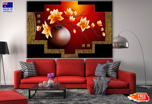 Flower Vase 3D Painting Print 100% Australian Made