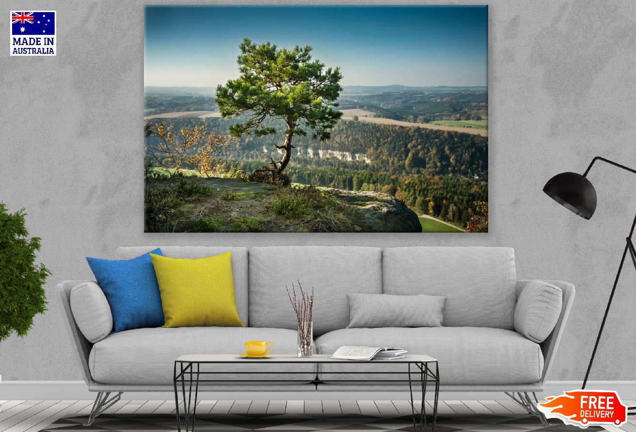 Alone Jaw Tree On Mountain Photograph Print 100% Australian Made