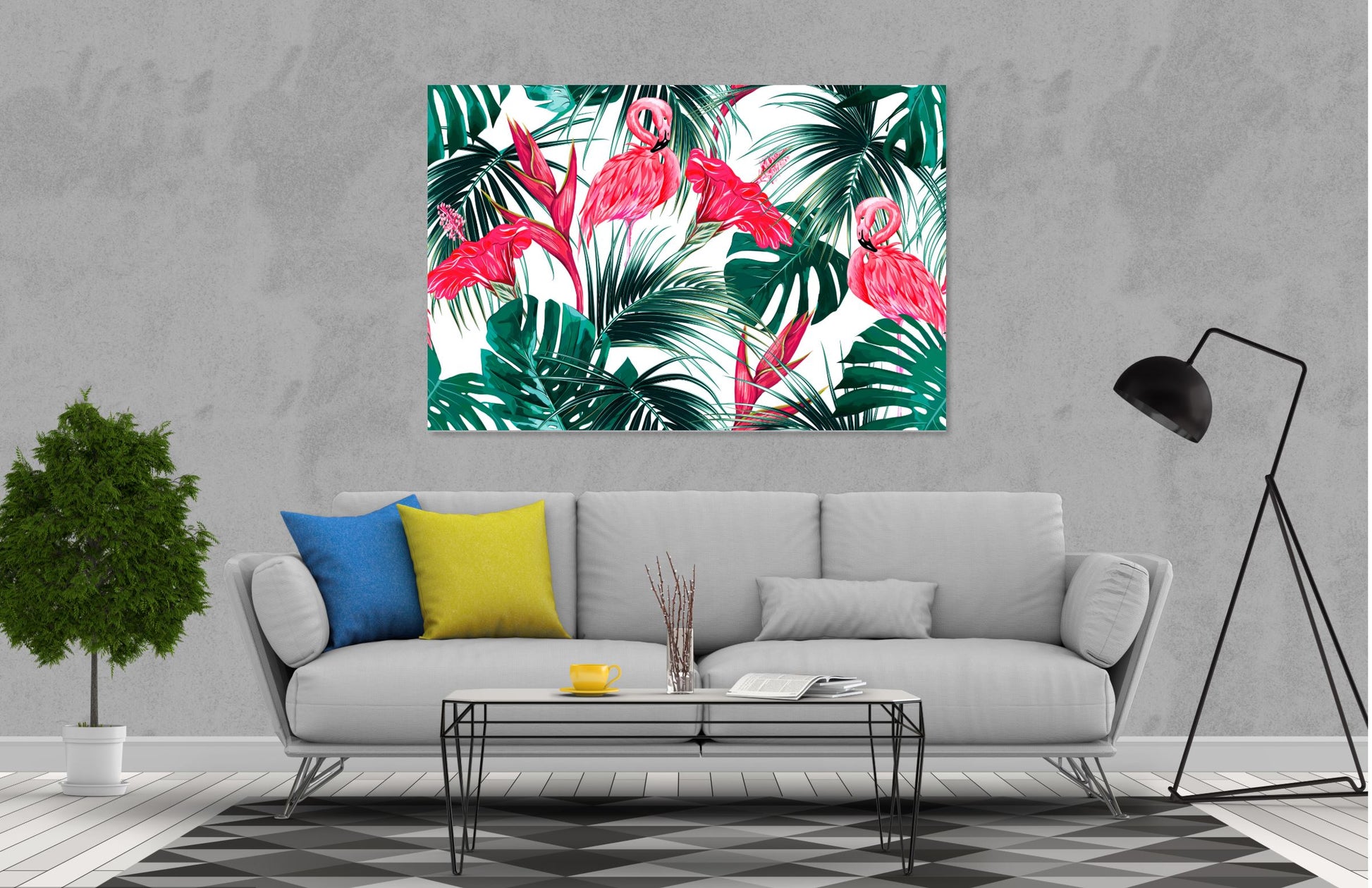 Flamingo Print 100% Australian Made