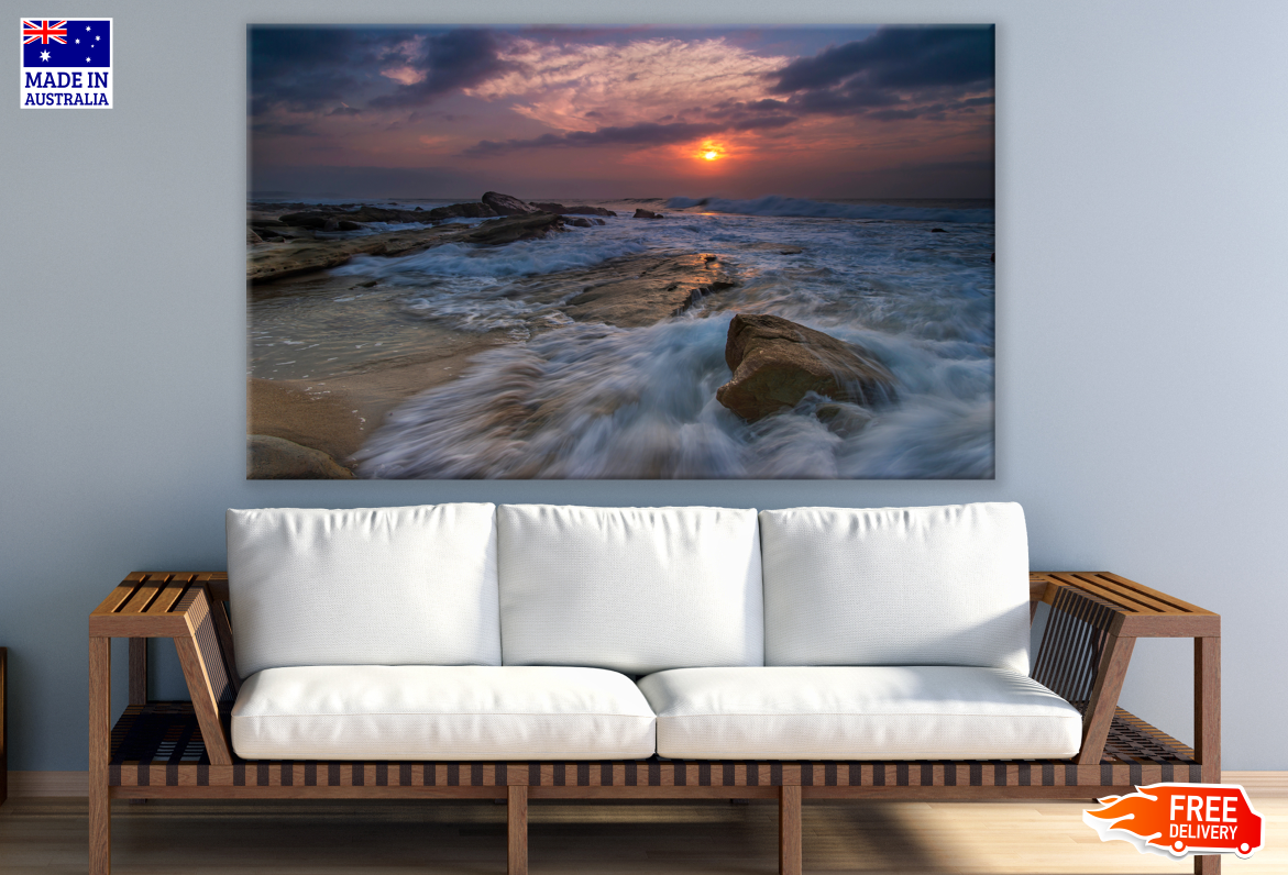 Beach Sunset Photograph Print 100% Australian Made