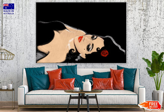 Makeup Woman Fashion Pastel Painting Print 100% Australian Made