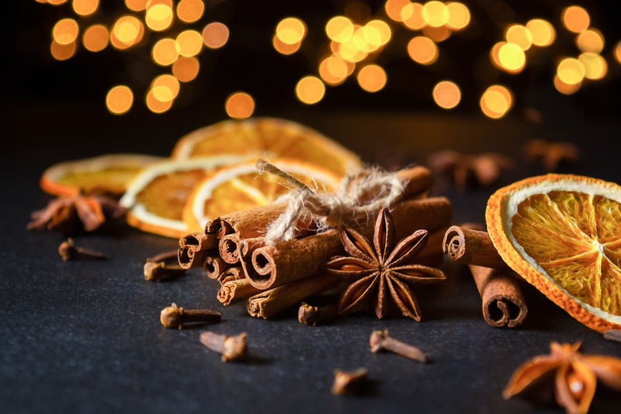 Cinnamon Sticks with Star Anise and Cloves Closeup Photograph Print 100% Australian Made