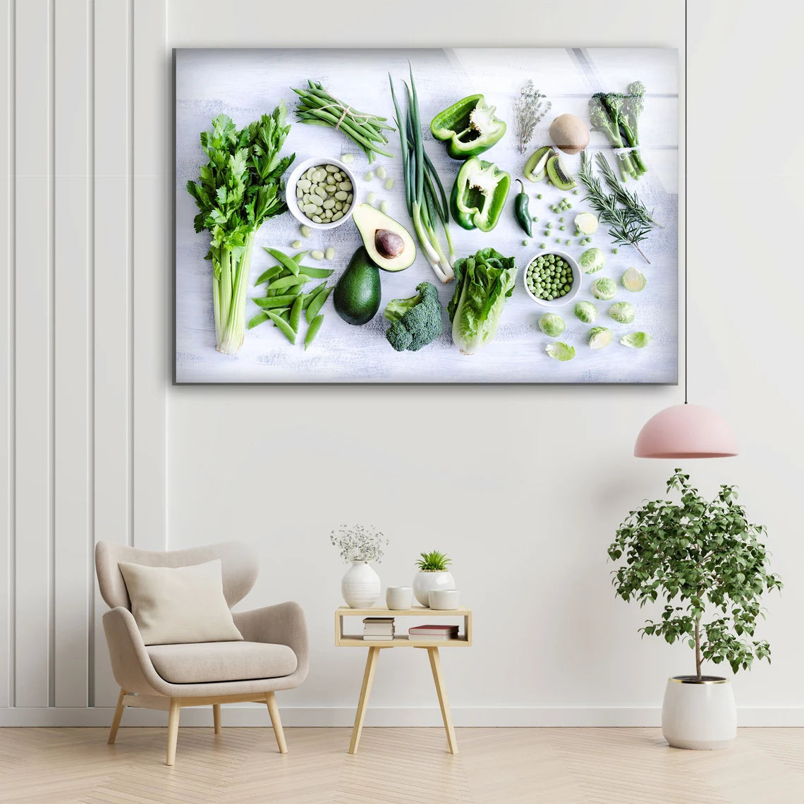 Green Fruits & Vegetables Photograph Acrylic Glass Print Tempered Glass Wall Art 100% Made in Australia Ready to Hang