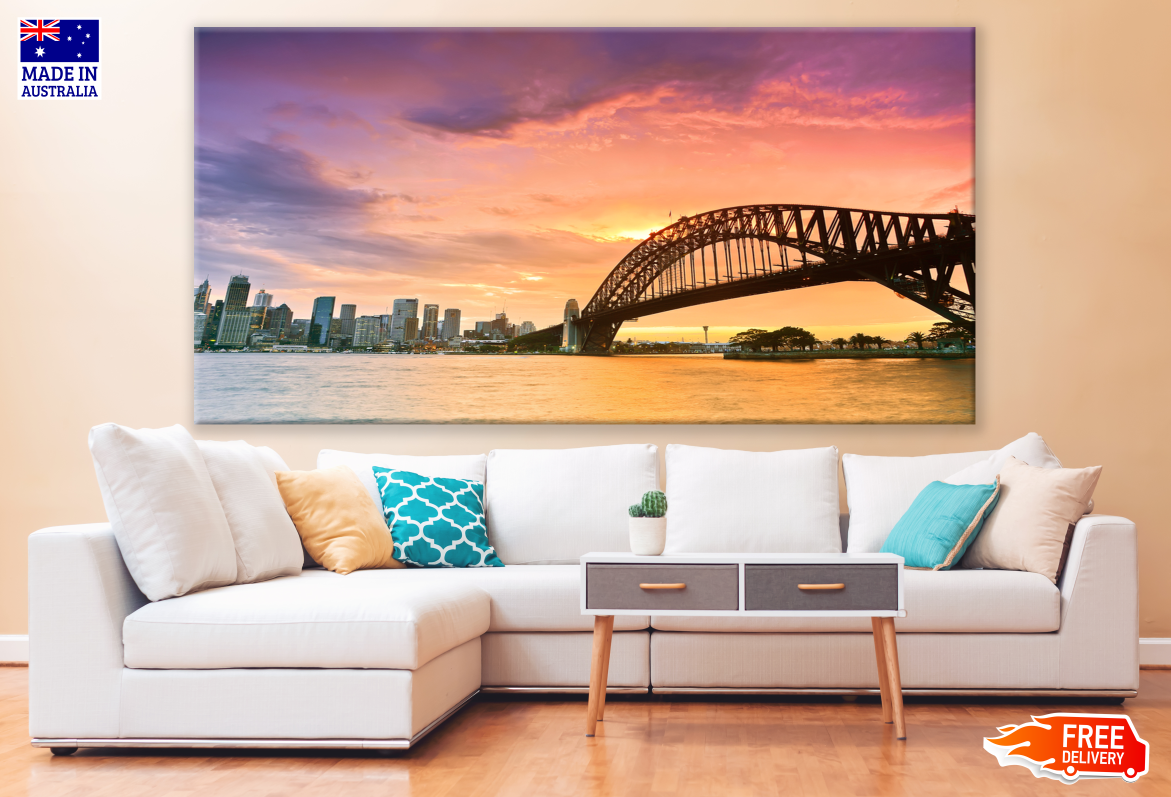 Australia City View from a lake Print 100% Australian Made