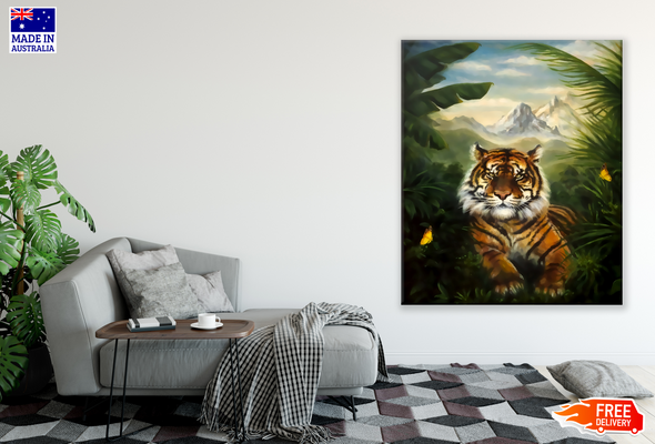 Tiger Portrait Painting Print 100% Australian Made