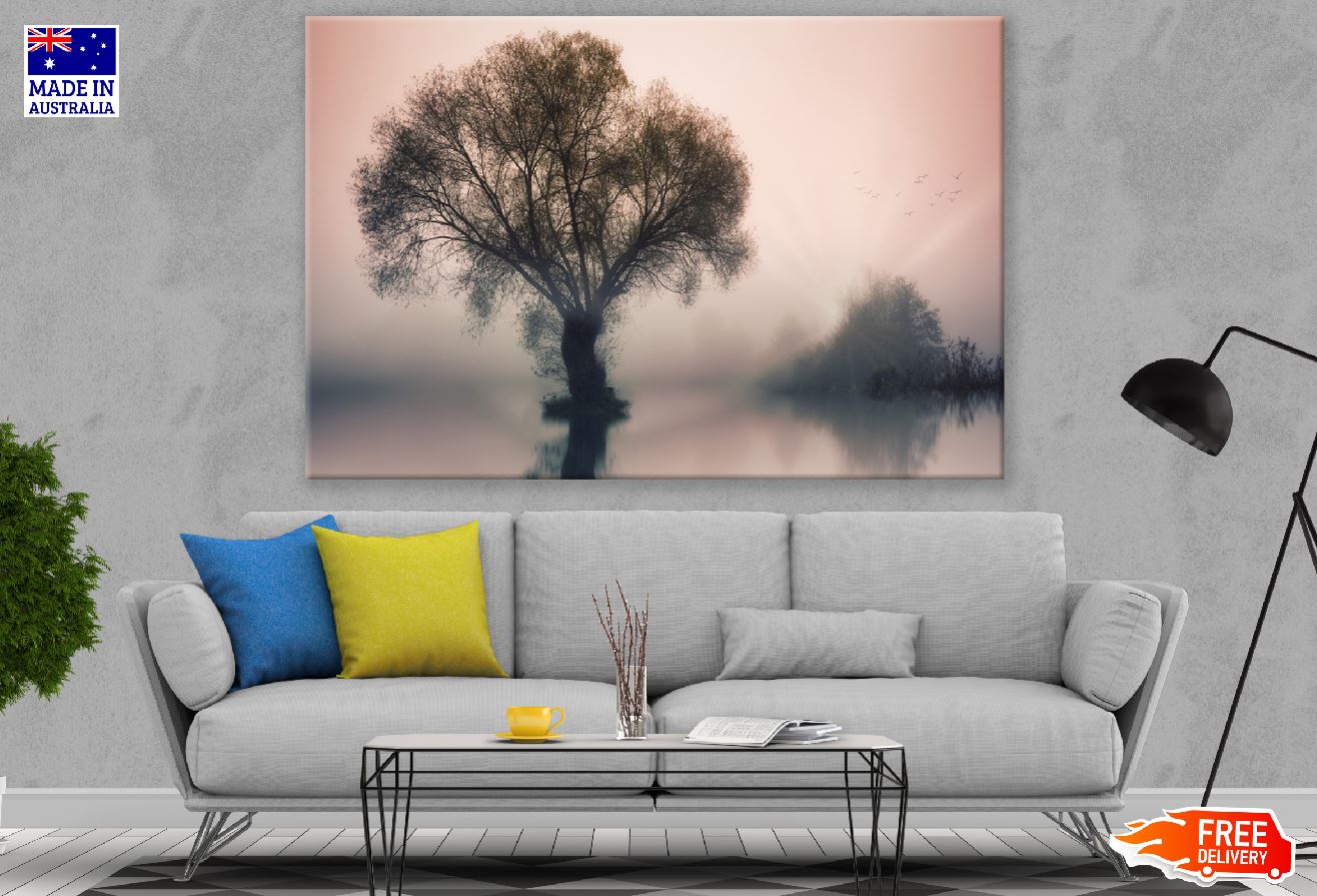 Trees On Lake View Photograph Print 100% Australian Made