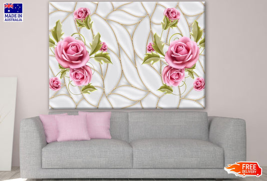 Floral Plant 3D Design Print 100% Australian Made