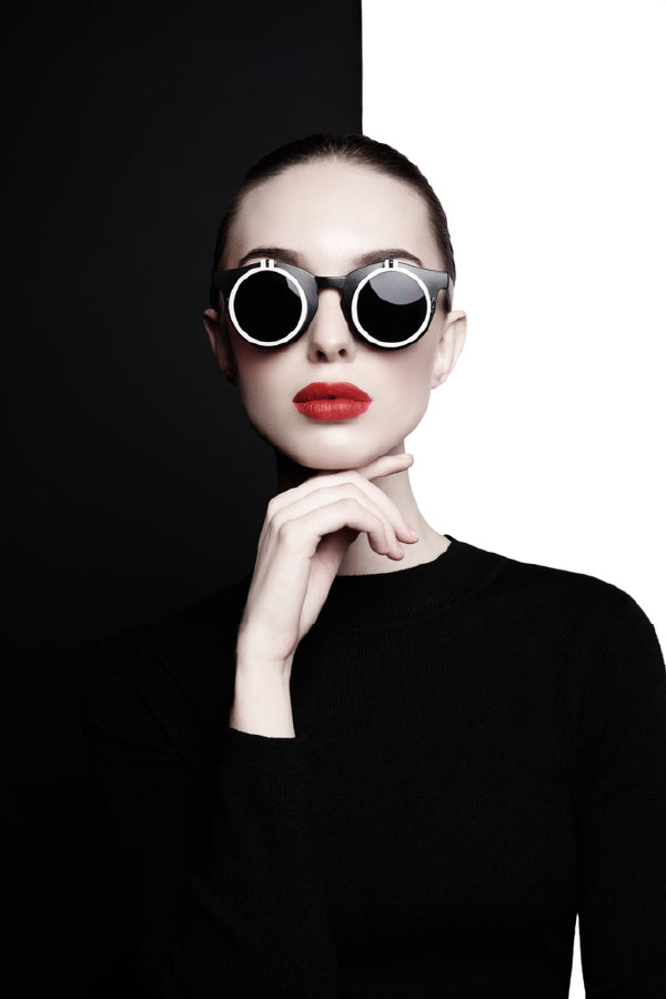 Lady & Black Stylish Sunglasses Photograph Print 100% Australian Made