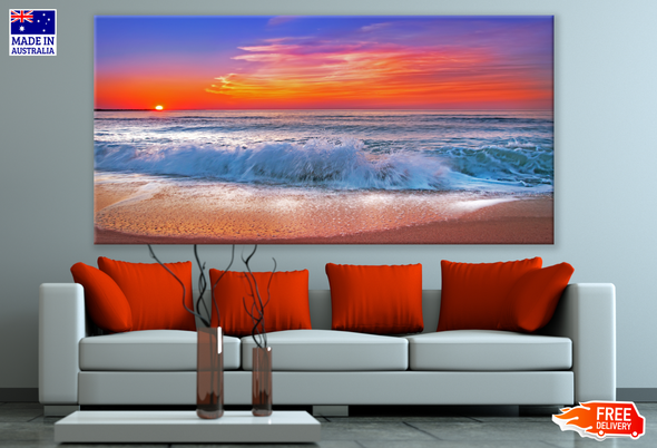 Stunning Beach Sunset View Photograph Print 100% Australian Made