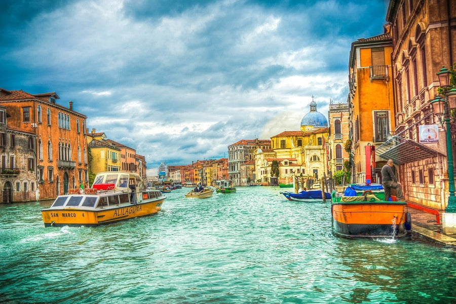 View of a Canal Grande in Venice, Italy Photograph Print 100% Australian Made