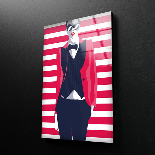 Fashion Vector Design Acrylic Glass Print Tempered Glass Wall Art 100% Made in Australia Ready to Hang