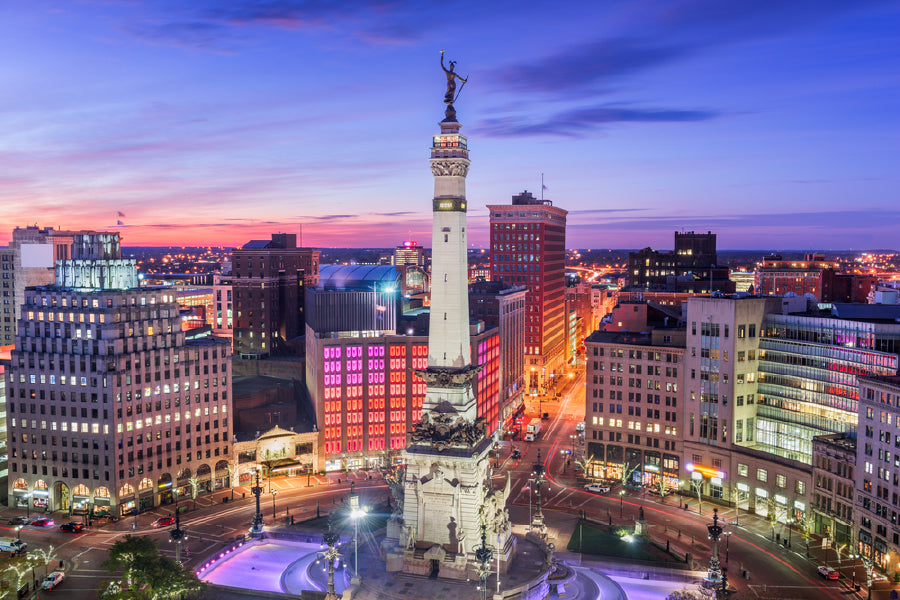 Indianapolis Skyline Monument Photograph USA Print 100% Australian Made