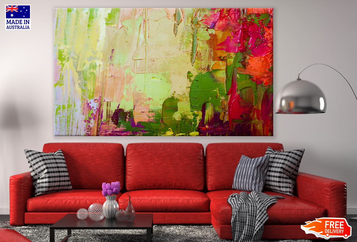 Colourful Abstract Painting Print 100% Australian Made