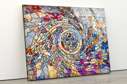 Colorful Glass Mosaic Design Acrylic Glass Print Tempered Glass Wall Art 100% Made in Australia Ready to Hang