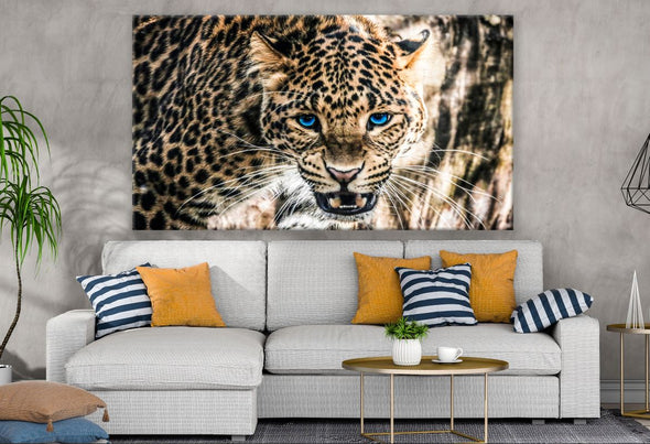 Stunning Leopard with Blue Eyes Print 100% Australian Made