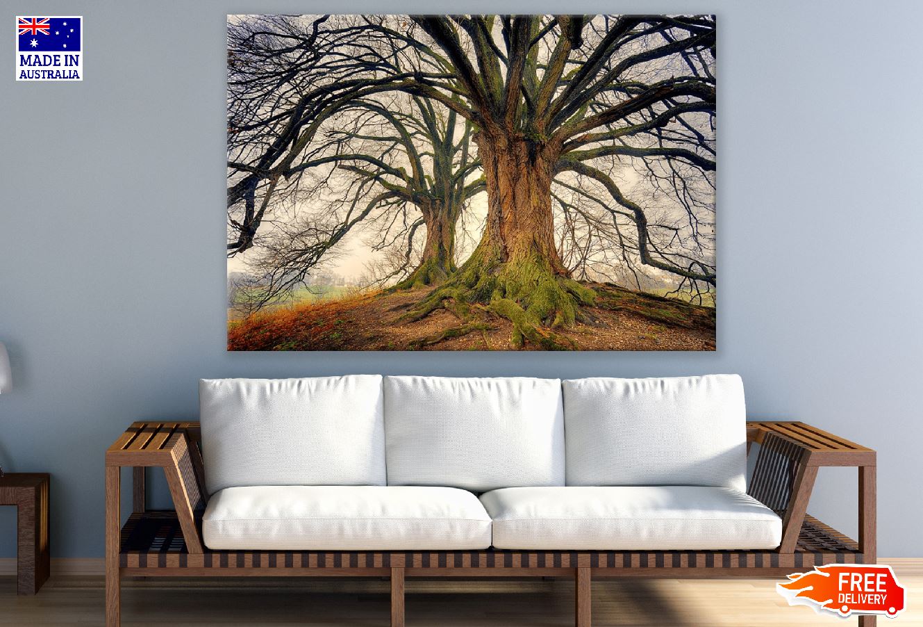 Old Tree in Winter Photograph Print 100% Australian Made