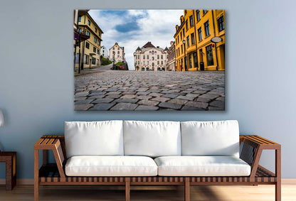 Bella Home Aksla City Alesund Street View Print Canvas Ready to hang